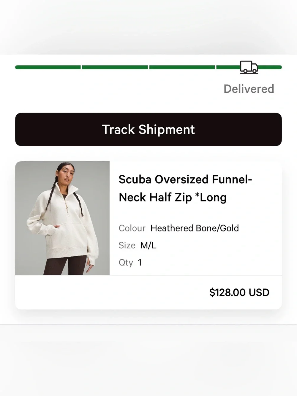 Lululemon Scuba Oversized Funnel-Neck Half Zip